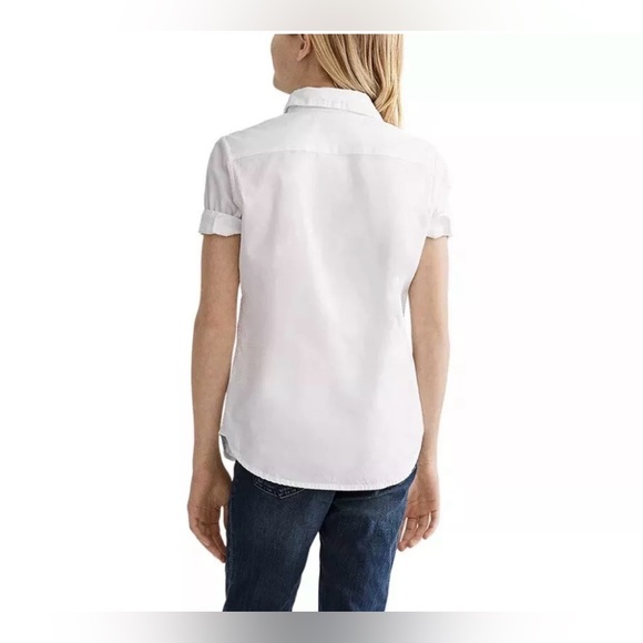 POLO RALPH LAUREN AUTHENTIC GIRLS OXFORD WHITE SHIRT Sz 16 Preppy Old Money - Picture 5 of 10